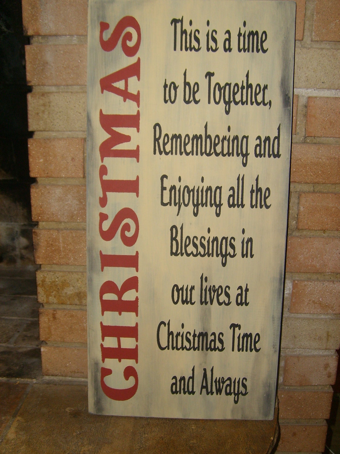 A CHRISTMAS HoLiDaY PriMiTiVe WooD SiGn HoMe DeCor, OlD FaSHionEd, Winter, Snow Ornament