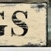 Distressed Vintage-style EGGS sign