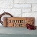 Vineyard Tours sign wine crate