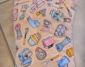 Retro Pink Kitchen Oven Mitt