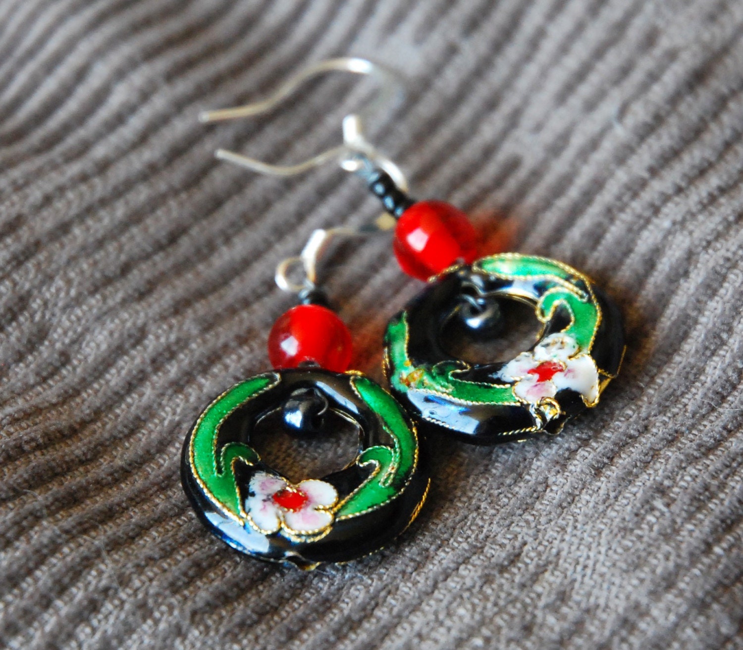 Oriental Art Earrings