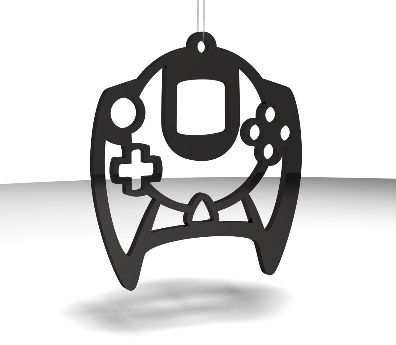 Video Game Controller ornaments - Black acrylic