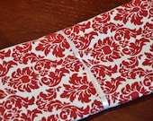 Cloth Placemats - Set of 4 Red Damask