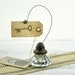 Vintage Door Knob Photo Holder / Wire Picture or Card Holder