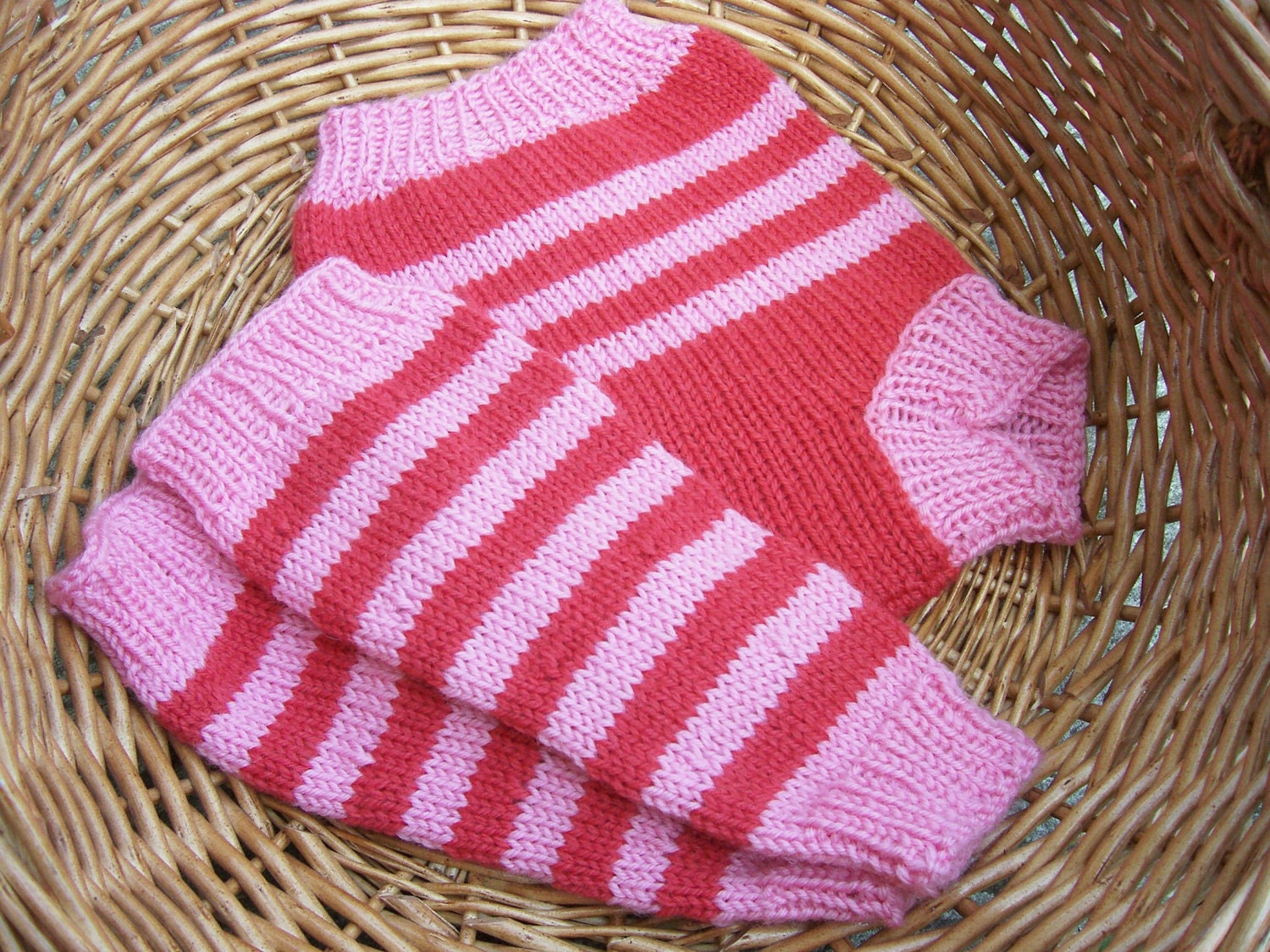 Hand-knitted wool diaper cover soaker with matching leg warmers size Med 6-12 Months