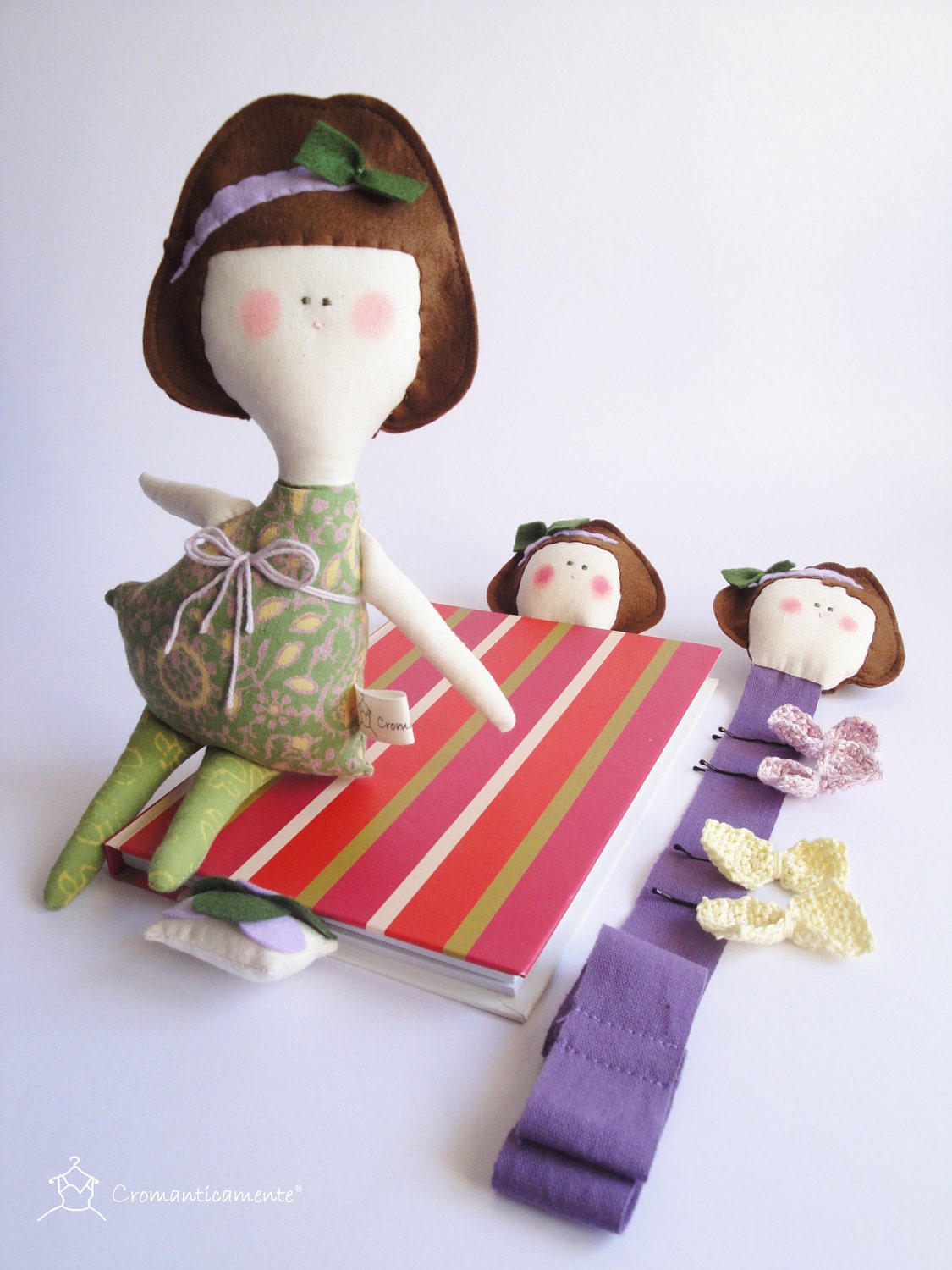 Child friendly Doll Set for kids - Handmade in Italy