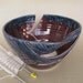 Pottery Yarn bowl Eggplant Purple Knitting Bowl LARGE Lavender Blush twisted leaf Home Decor DIY Handmade ceramics