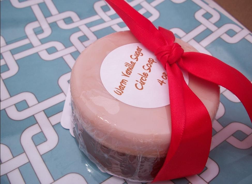 4 oz circle of soap