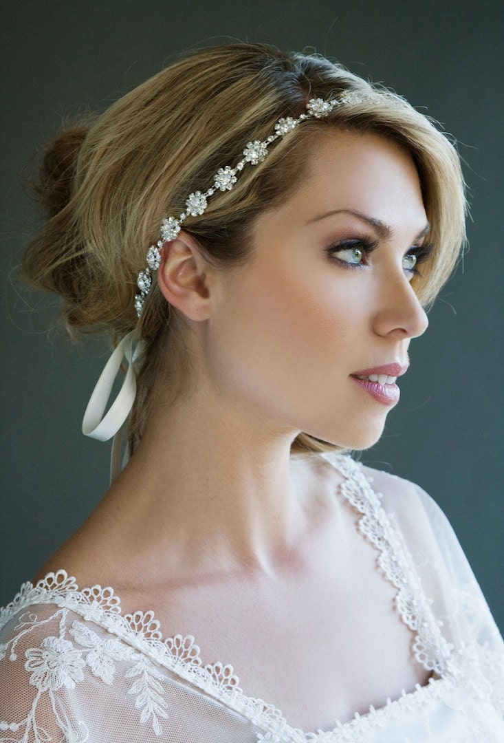 Leonor - Rhinestone Headband, Bridal Headband, Wedding,331