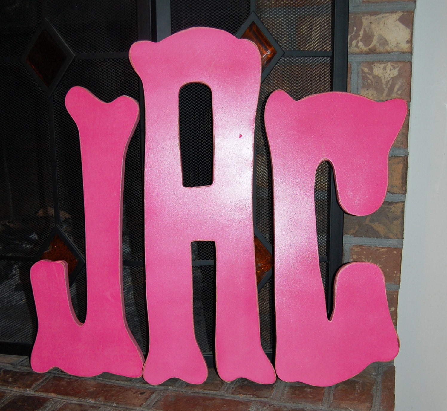 Wood letters set of Monogram letters measuring 20 24 20 inches