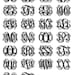 Wood letter Monogram in vine monogram font This is for an 24" monogram