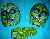 frankenstein and bride mask  and ring box wedding gift set