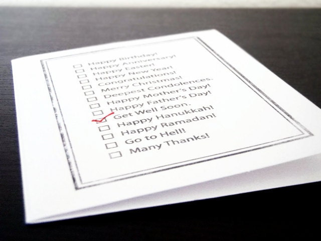 Funny Card - All Occasion Card - Humorous Card - Potentially Offensive but Very Funny...