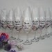 Hand Painted Personalized Bridesmaid Dress Wine Glasses - GIFT WRAPPING AVAILABLE