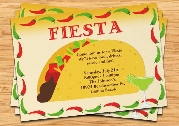 Fiesta Taco Party Invitation Il_570xn