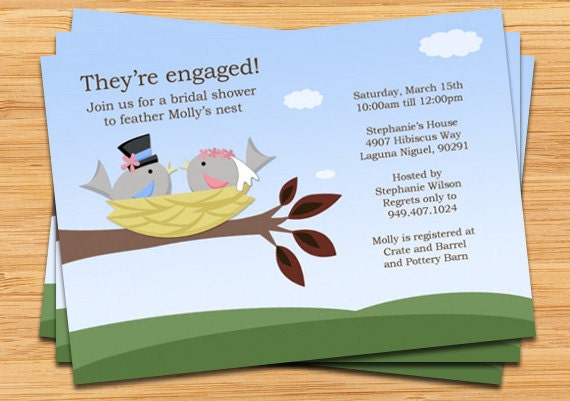 Feather the Nest Bridal Shower Invitation Il_570xn