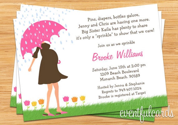 Baby Sprinkle Shower Invitation for Girl (Also Available in Boy) Il_570xn