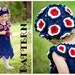 PATTERN - Patriotic Flower Summer Dress and Beret Set - Crochet PDF Pattern