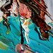 Tarlton Original Oil Painting Rain and Red Dress