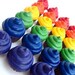 Recycled Crayon Cupcakes  - Set of 6 PICK YOUR COLORS