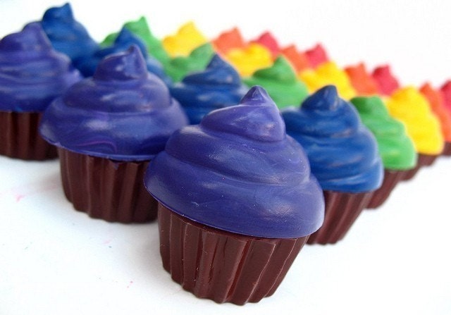 Recycled Crayon Cupcakes  - Custom Order