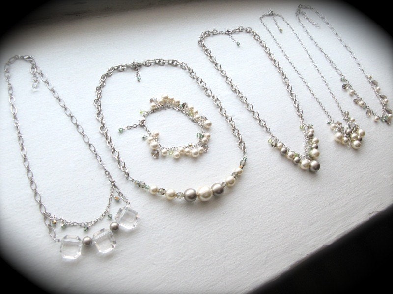 Antique Silver Custom Bridesmaid Jewelry
