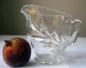 Vintage Clear Glass Creamer