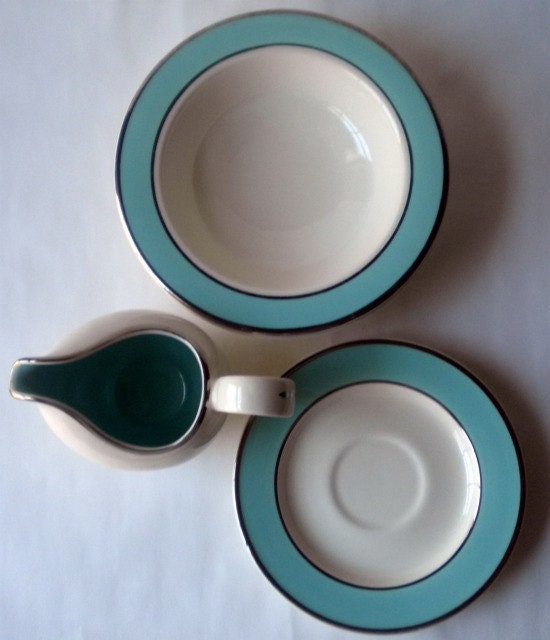 Vintage Breakfast Serving  Set for Two