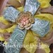 Yellow Tin Cross Mesh Wreath