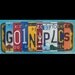 License Plate Art - Funky Word Block Personalized with your Saying - Child's Name - Wedding - Recycled Art Company