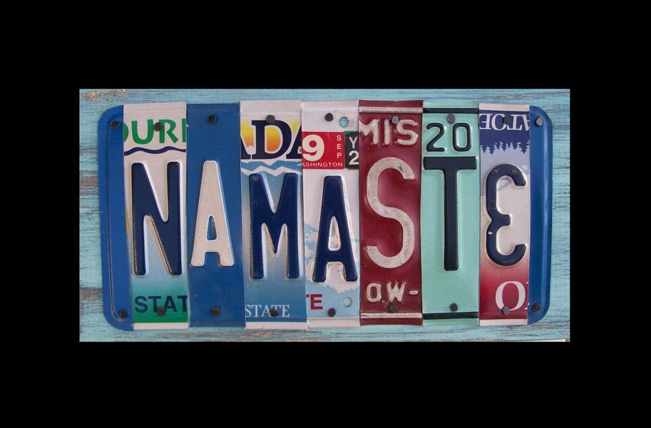namaste license plate