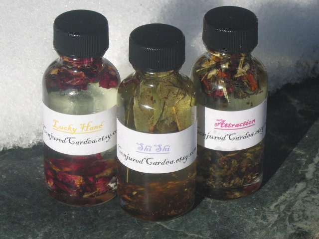 Large 1 Ounce Size Bottle of Any Conjured Cardea Oil Formula-Your Choice-Hoodoo-Voodoo-Wicca-Witchcraft
