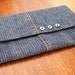 Blue Denim Clutch