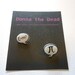 einstein and pi speech bubble earrings