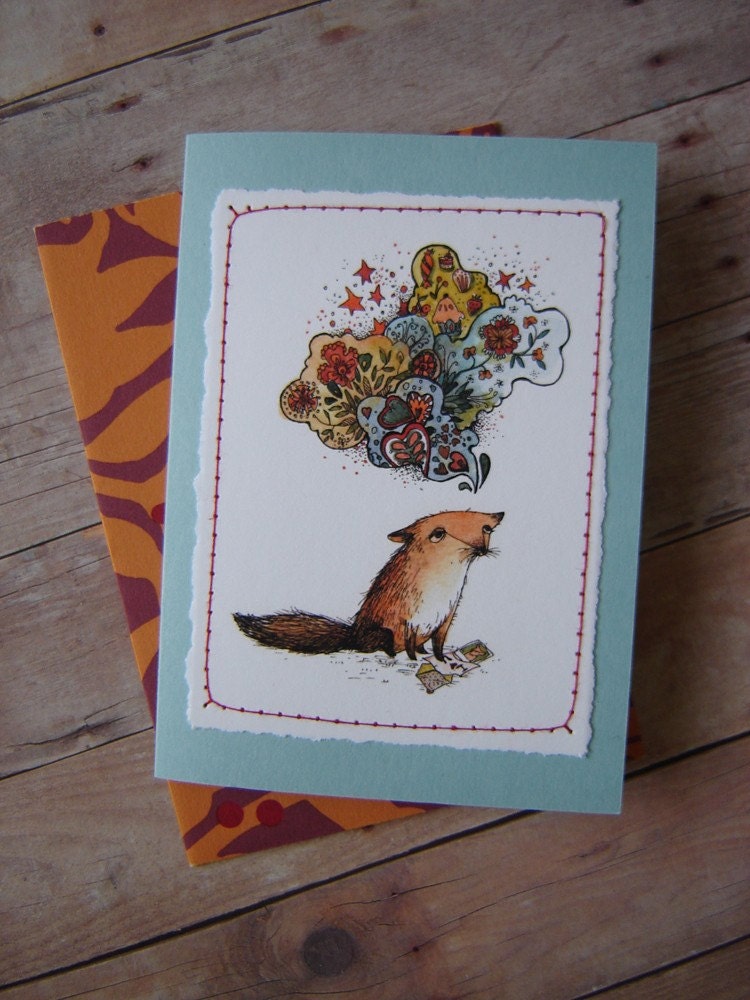 FOX IN LOVE card