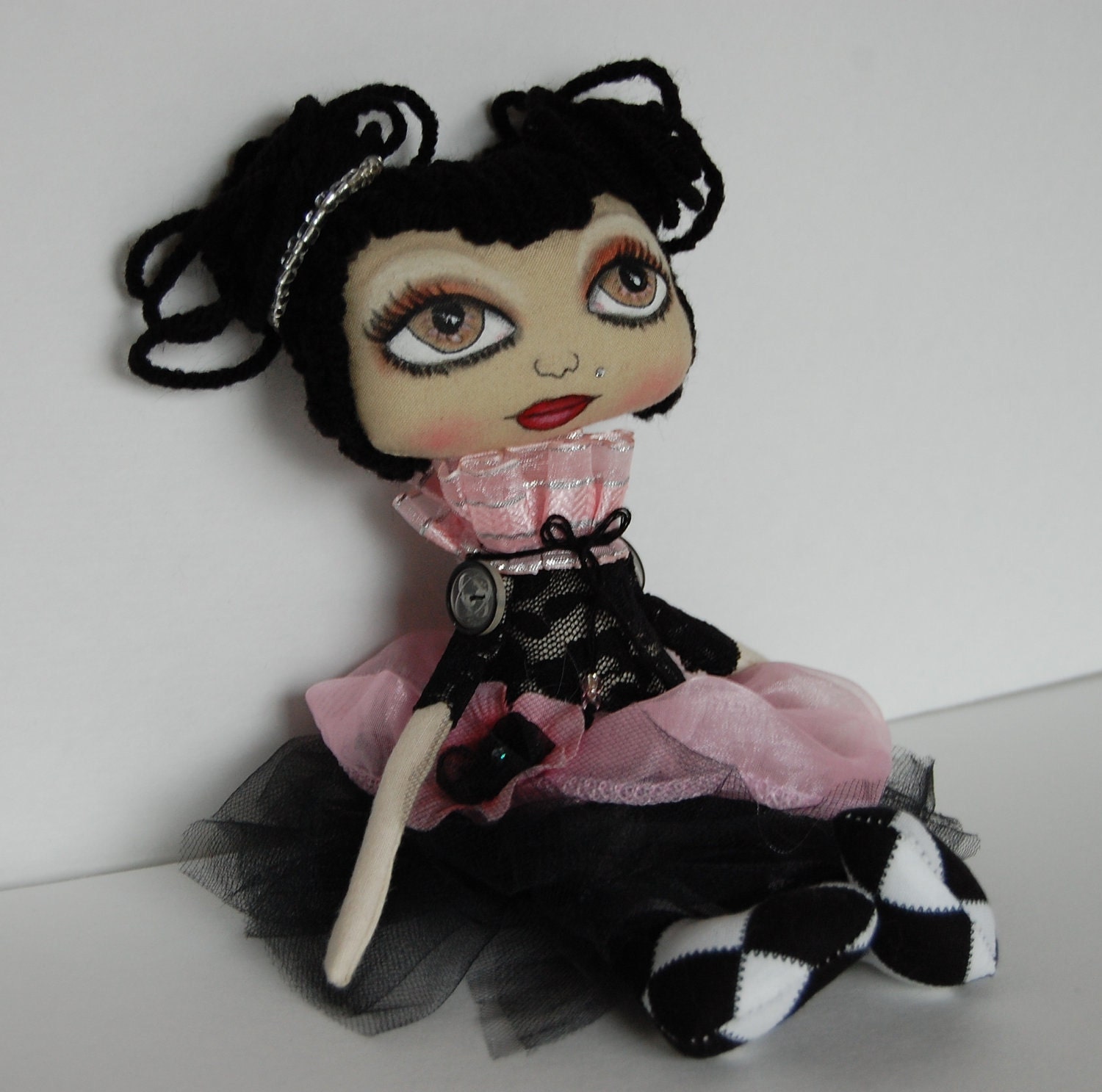 ON SAle Shantel, Cloth Art rag Doll SALE