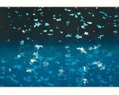 Leaves Sea Screenprint