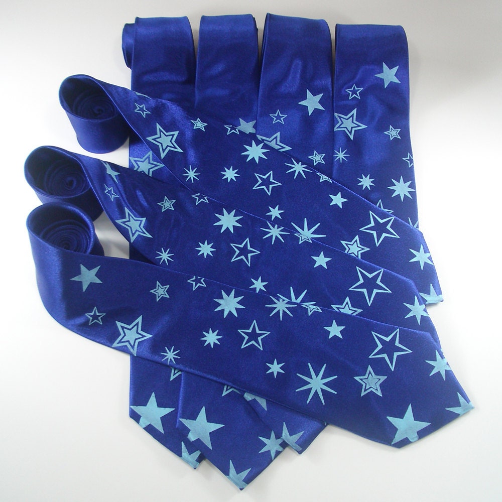 Groomsmen ties - 7 groomsmen silk neckties - package discount - custom orders possible on request