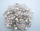 Rhinestone pearl hiar comb,bridal hair comb rhinestone,wedding comb,bridal hair accessories,crystal hair comb,bridal comb,bridesmaid gift