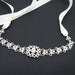 Bridal crystal headbands, bridal headband ribbon, bridal hair accessories, wedding headband rhinestone, IVORY HEADBAND