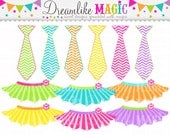 Sweet Tutus and Ties- Clipart for Personal or Commercial Use Il_170x135