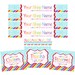 Rainbow with Blue Damask- Premade Etsy Set