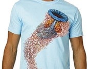 Jellyfish Tshirt Vintage Ocean graphic tee MENS shirt