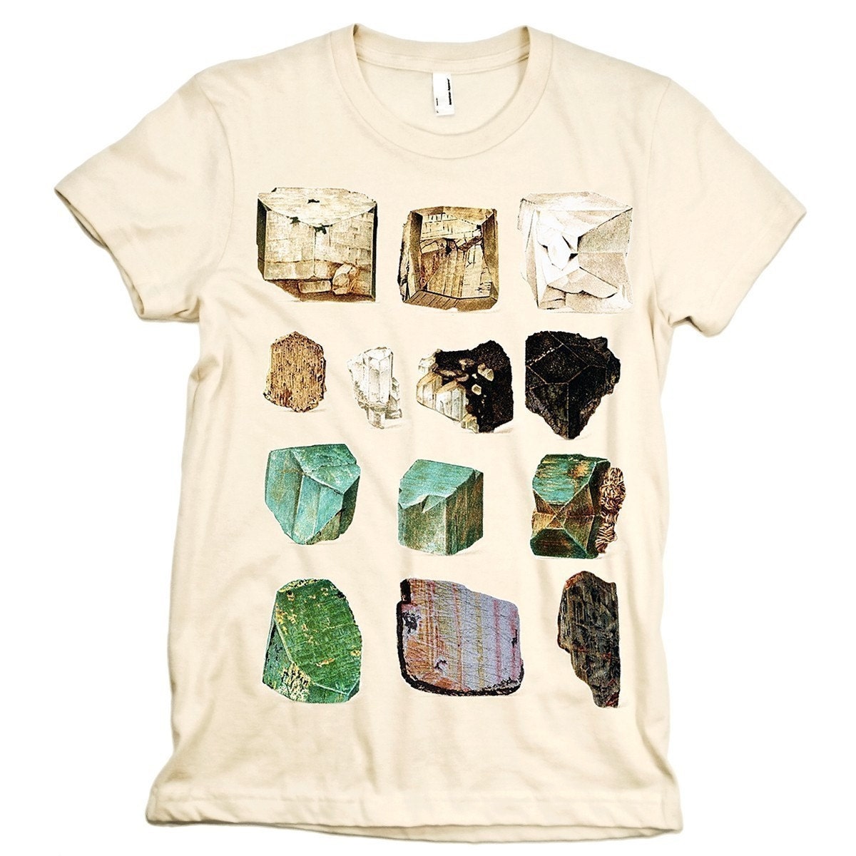 MINERALS Tshirt Science Geology Tee Rocks WOMENS shirt