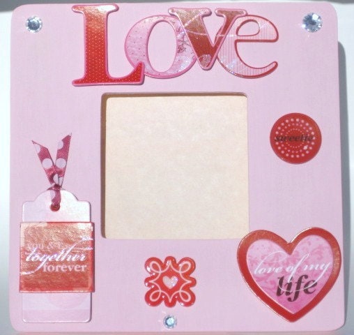 Valentines Day picture photo frame together forever love 3X3