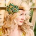 Nakea Headband in Paisley of Turquoise and Green