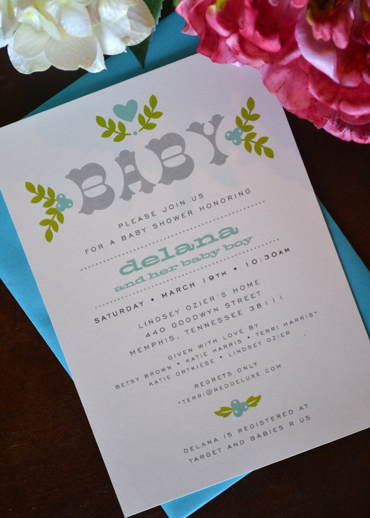 Folk Baby Shower by J Press Designs
