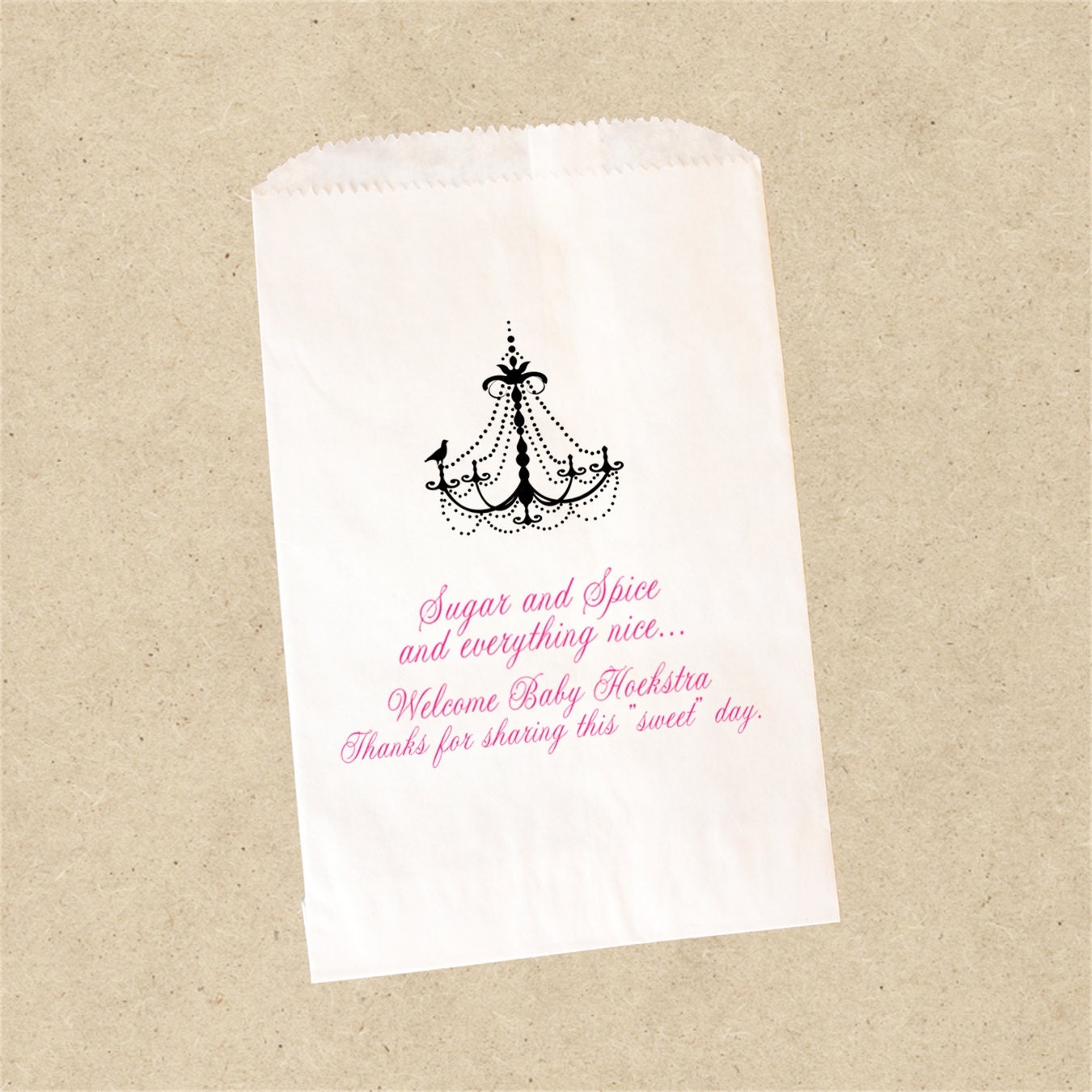Custom Printed  Candy Buffet Bags
