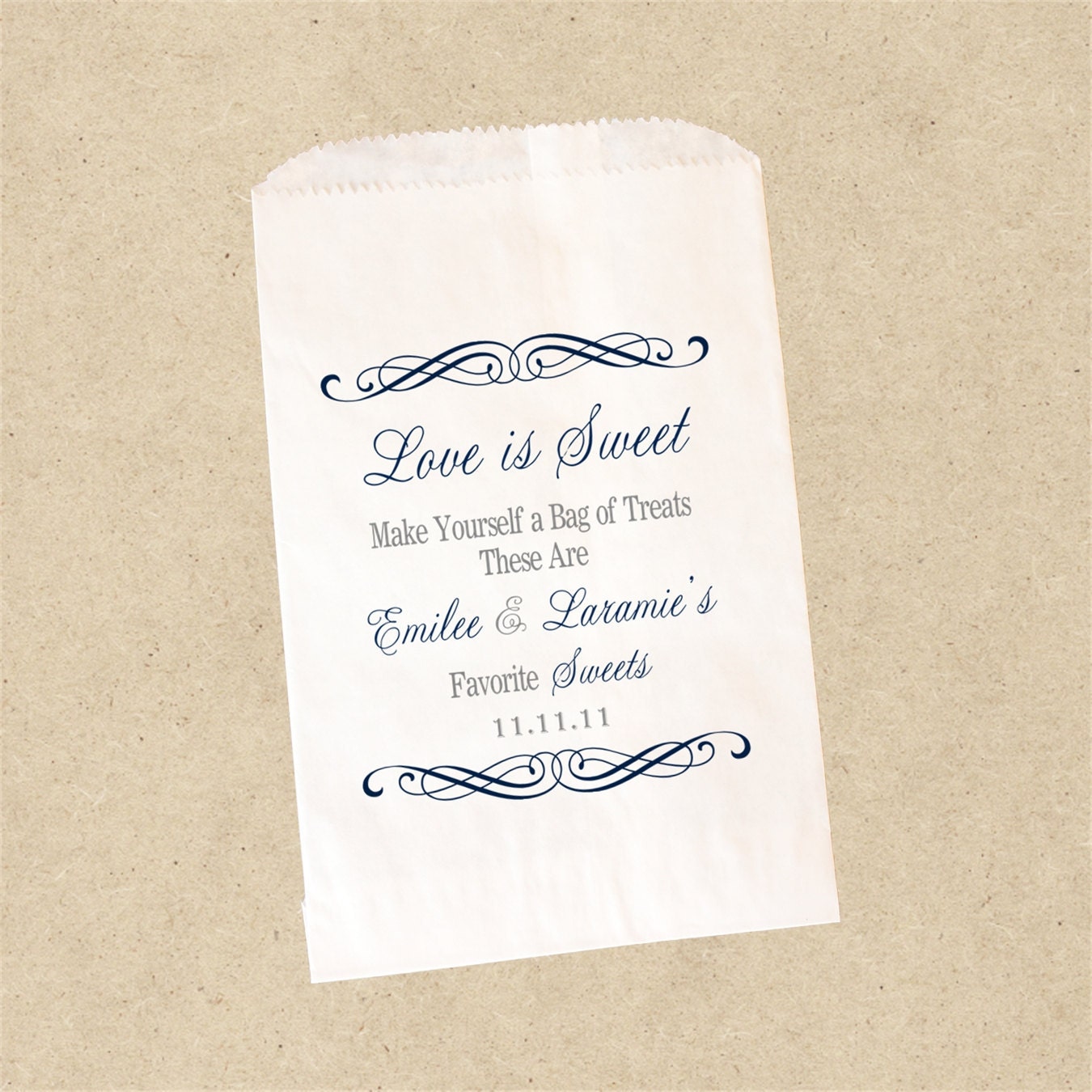 Custom Printed  Candy Buffet Bags