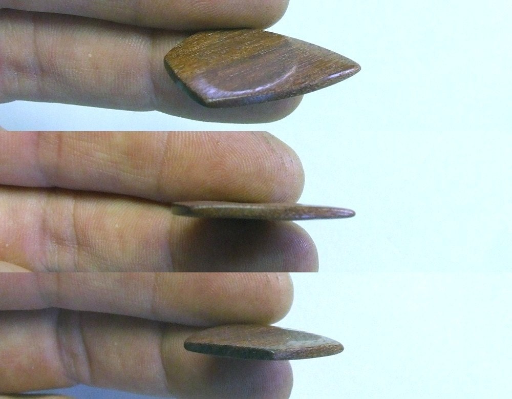 Wood Guitar Pick - Handmade Exotic Santos Mahogany  Premium Guitar Pick